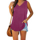 Casual V-Neck Jersey Tank for Women