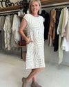 Amber | Stylish Abstract Midi Dress