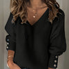 Samantha | Elegant Ribbed V-Neck Sweater