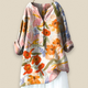 Elegant Floral Linen Blouse for Women