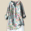 Kimberly | Elegant Floral Linen Blouse
