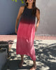 Flowy Ombre Sleeveless Midi Dress for Women