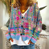 Amanda | Stylish Floral Knit Cardigan