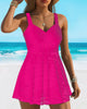 Elegant Lace Halter Swim Dress for Women