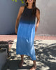 Flowy Ombre Sleeveless Midi Dress for Women