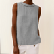 Elegant Linen Sleeveless Blouse for Women