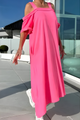 Flowy Cold Shoulder Maxi Dress for Women