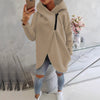 Amber | Elegant Cowl-Neck Zip-Up Hoodie