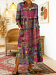 Boho Patchwork Cotton Maxi Dress for Women