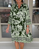 Flowy Paisley Boho Midi Dress for Women