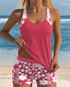 Michelle | Feminine Floral Racerback Tankini