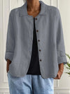 Elizabeth | Elegant Linen Button-Down Jacket