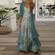 Flowy Floral Maxi Dress Set for Women