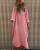 Flowy Linen Boho Maxi Dress for Women