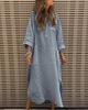 Flowy Linen Boho Maxi Dress for Women