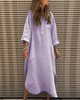 Flowy Linen Boho Maxi Dress for Women