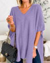 Jennifer | Elegant Oversized V-Neck Sweater