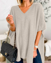 Jennifer | Elegant Oversized V-Neck Sweater