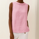 Elegant Linen Sleeveless Blouse for Women