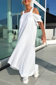 Flowy Cold Shoulder Maxi Dress for Women