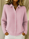 Melissa | Elegant Waffle-Knit Button-Up Cardigan
