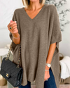 Jennifer | Elegant Oversized V-Neck Sweater