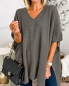 Jennifer | Elegant Oversized V-Neck Sweater