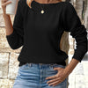 Amber | Elegant Openwork Sleeve Sweater