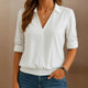 Classic Solid Casual Blouse for Women