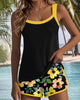 Elegant Floral Two-Piece Tankini for Women