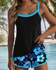 Elegant Floral Two-Piece Tankini for Women