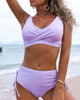 Flattering Twist-Front High-Waist Bikini for Women