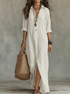 Emily | Effortless Collared Maxi Dress