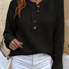 Cecilia | Elegant Button Ribbed Sweater