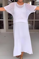 Elegant Crochet Knit Summer Set for Women
