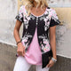 Elegant Floral Layered Blouse for Women