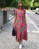 Elegant Floral Wrap Maxi Dress for Women