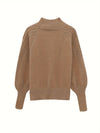 Danielle | Elegant Cable-Knit Mock-Neck Sweater