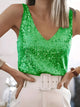 Elegant Sequin V-Neck Tank for Women