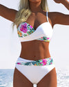 Amber | Feminine Floral Contrast Bikini