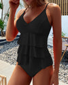 Sarah | Feminine Tiered Ruffle Swimsuit