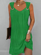 Elegant Ribbed Sleeveless Mini Dress for Women
