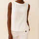 Elegant Linen Sleeveless Blouse for Women