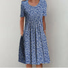 Megan | Feminine Floral Pleated Dress
