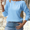 Amber | Elegant Openwork Sleeve Sweater
