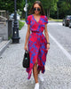 Elegant Floral Wrap Maxi Dress for Women