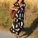 Flowy Graphic Maxi Dress for Women