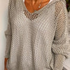 Jennifer | Elegant Open-Knit Hooded Sweater