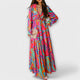 Feminine Floral Chiffon Maxi Dress for Women