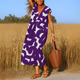 Flowy Graphic Maxi Dress for Women
